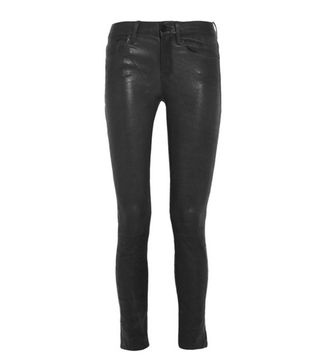 Frame + Le Skinny Stretch-Leather Pants