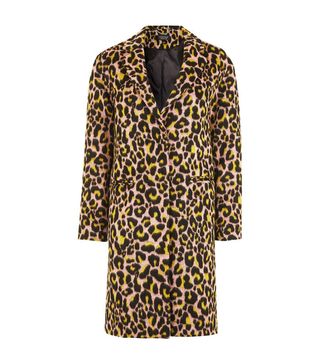 Topshop + Leopard Coat