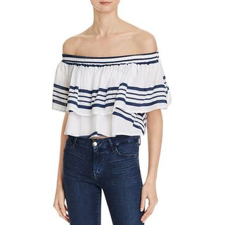 Faithfull the Brand + Off-the-Shoulder Crop Sundown Top