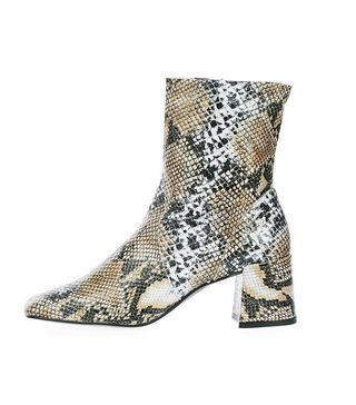 Topshop + Snake Sock Boots