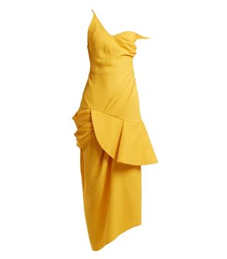 Jacquemus + Asymmetric-Neck Draped Dress
