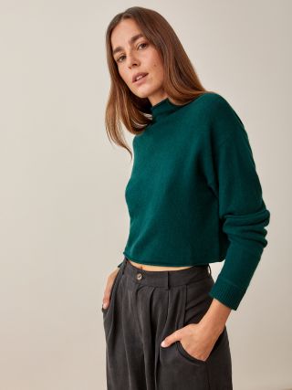 Reformation + Cropped Cashmere Turtle
