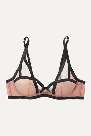 Agent Provocateur + Joan Satin-Trimeed Underwired Balconette bBa