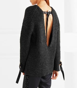 3.1 Phillip Lim + Embellished Open-Back Sweater