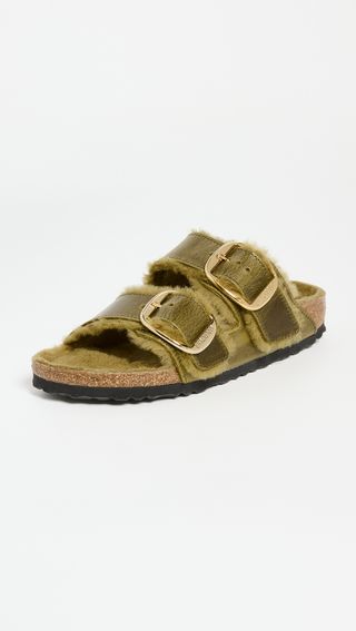 Birkenstock + Arizona Big Buckle Shearling Sandals