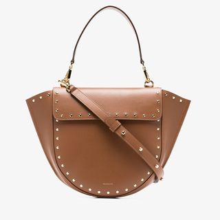 Wandler + Brown Hortensia Medium Studded Leather Bag