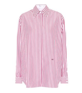 Victoria Beckham + Striped Cotton Shirt