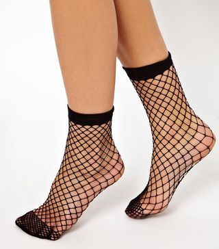 ASOS + Oversized Fishnet Ankle Socks