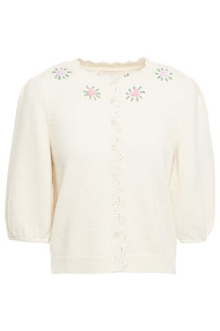 ByTimo + Embroidered Wool and Mohair-Blend Cardigan