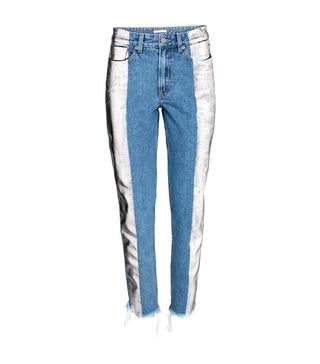 H&M + Slim Metallic-Print Jeans