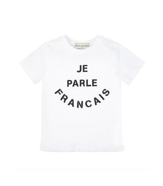 Etre Cecile + Je Parle Francais T-Shirt White