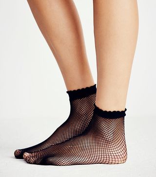 Free People + Fishnet Socks