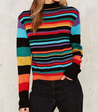 Nasty Gal + Blinded by Rainbows Striped Sweater