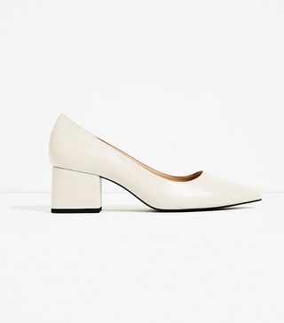 Zara + Wide Medium-Heel Shoes