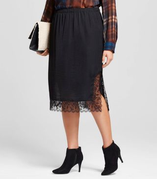 Who What Wear + Lace Skip Skirt