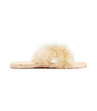 Brother Vellies + Lamu Feather Crossover Slides