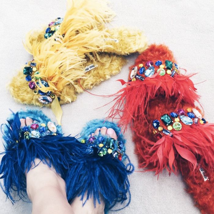 target faux fur slides