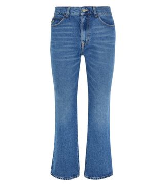 Attico + Rosa Cropped High-Rise Flared Jeans
