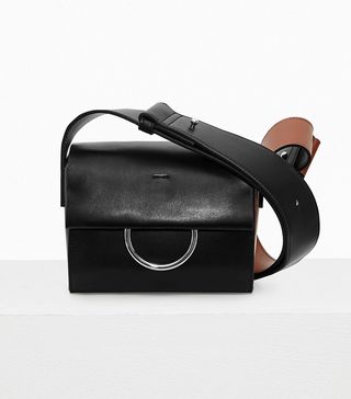 French Connection + Oversized Buckle Square Shoulder Bag