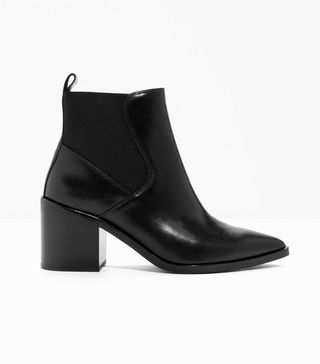 & Other Stories + Chunky Chelsea Leather Boots