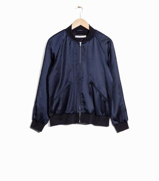 & Other Stories + Luminous Satin Bomber Jacket