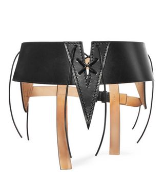 Tom Ford + Cut-Out Leather Waistbelt