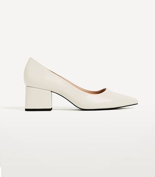 Zara + Wide Medium-Heel Shoes
