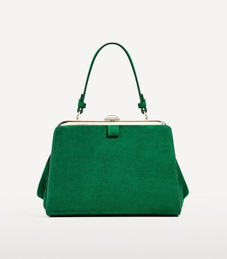 Zara + Mini Split Suede City Bag