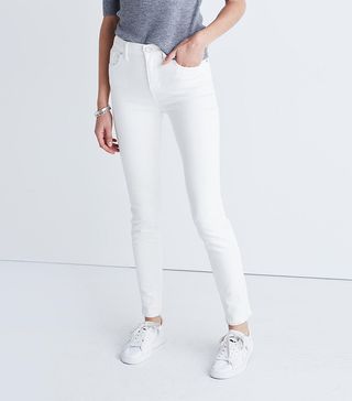 Madewell + High-Rise Skinny Jeans in Pure White