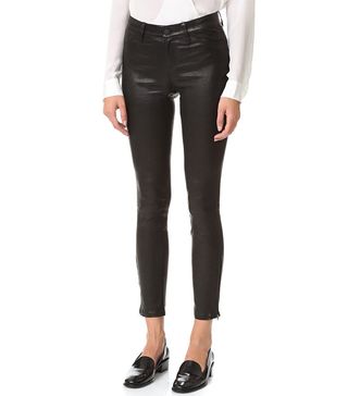 L'Agence + Aurelie Leather Leggings