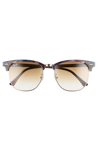 Ray-Ban + Clubmaster Fleck 55mm Gradient Sunglasses
