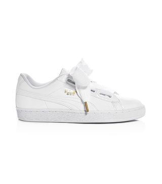 Puma + Basket Patent Leather Lace Up Sneakers
