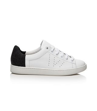 Vince + Varin Flannel Detail Low Top Lace Up Sneakers