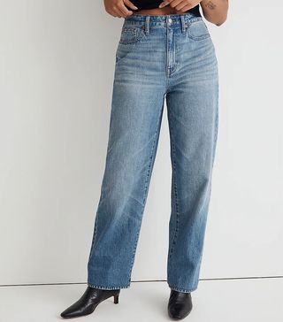 Madewell + The Curvy Harlow Wide-Leg Jean in Letica Wash