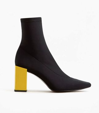 Mango + Geometric Heel Boots