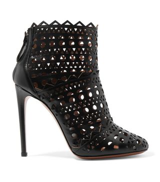 Alaïa + Laser-Cut Ankle Boots