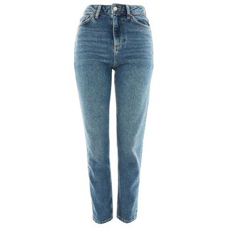 Topshop + Moto Authentic Raw Hem Straight Leg Jeans