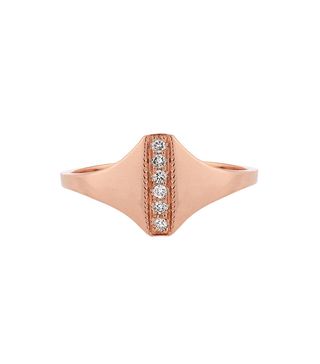 Jacquie Aiche + Diamond 
Rose-Gold Ring