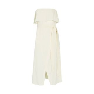Vix + Ruffled Linen-Blend Dress