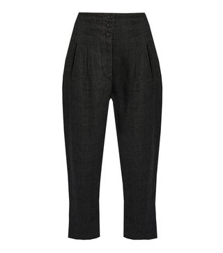 Isabel Marant Étoile + Jaz Prince of Wales-Checked Linen Trousers