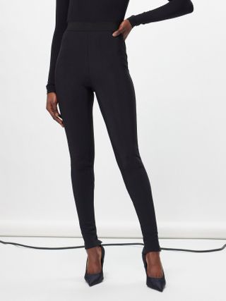 WARDROBE.NYC + Release 15 Zipped-Cuffs Jersey Leggings