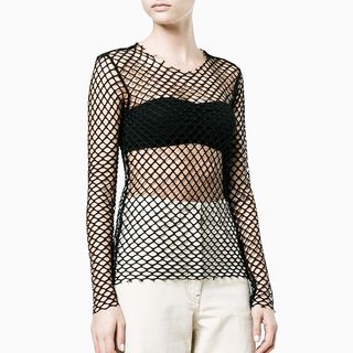 Dries Van Noten + Hashim Fishnet Top