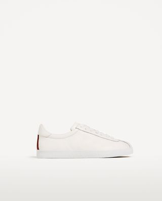 Zara + Leather Plimsolls