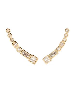 Elizabeth & James + Marisol Gold-Plated Sapphire Earrings