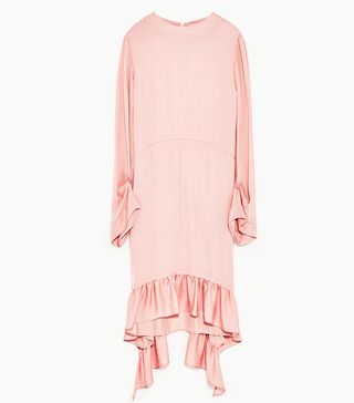 Zara + Frilled Midi Dress
