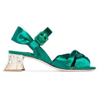 Miu Miu + Satin Sandals