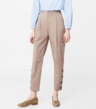 Mango + Side Button Trousers