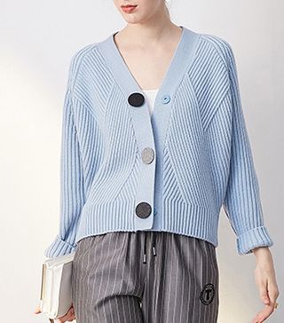 Few Moda + Retro Three Button Knit Cardigan