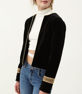 Storets + Eva Embellished Velvet Jacket