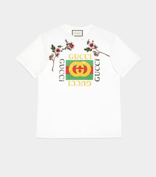 Gucci + Print Cotton T-Shirt
